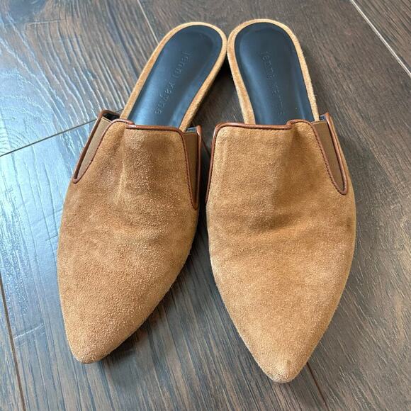 Jenni Kayne Suede Mule Women’s 6.5 Camel Brown Contemporary Travel‎ Professional - Picture 4 of 13